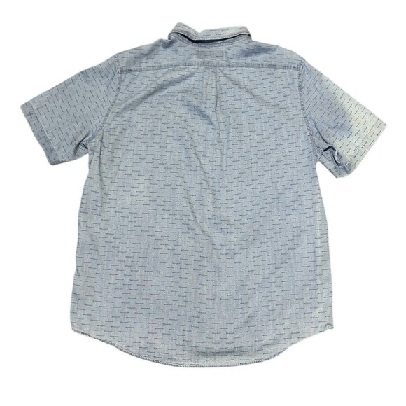 Vineyard Vines Slim Fit Whale Shirt Mens Size L Blue Short Sleeve Button Up - Picture 9 of 9